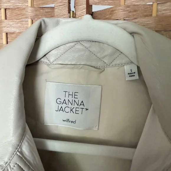 ARITZIA Wilfred Ganna Faux Leather Jacket - Relaxed Fit - Picture 3 of 4